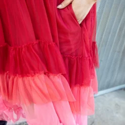 Mesh Maxi Skirt - Pirouette Ombre