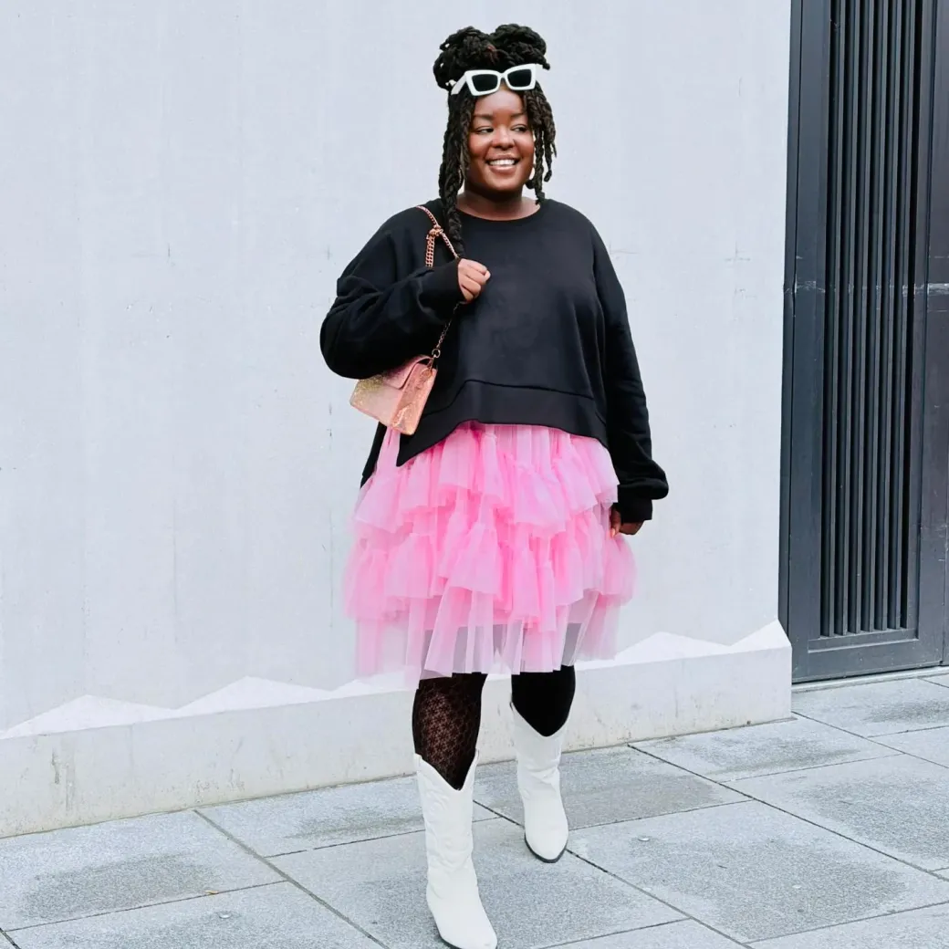 Mesh Skirt - Flushing Pink