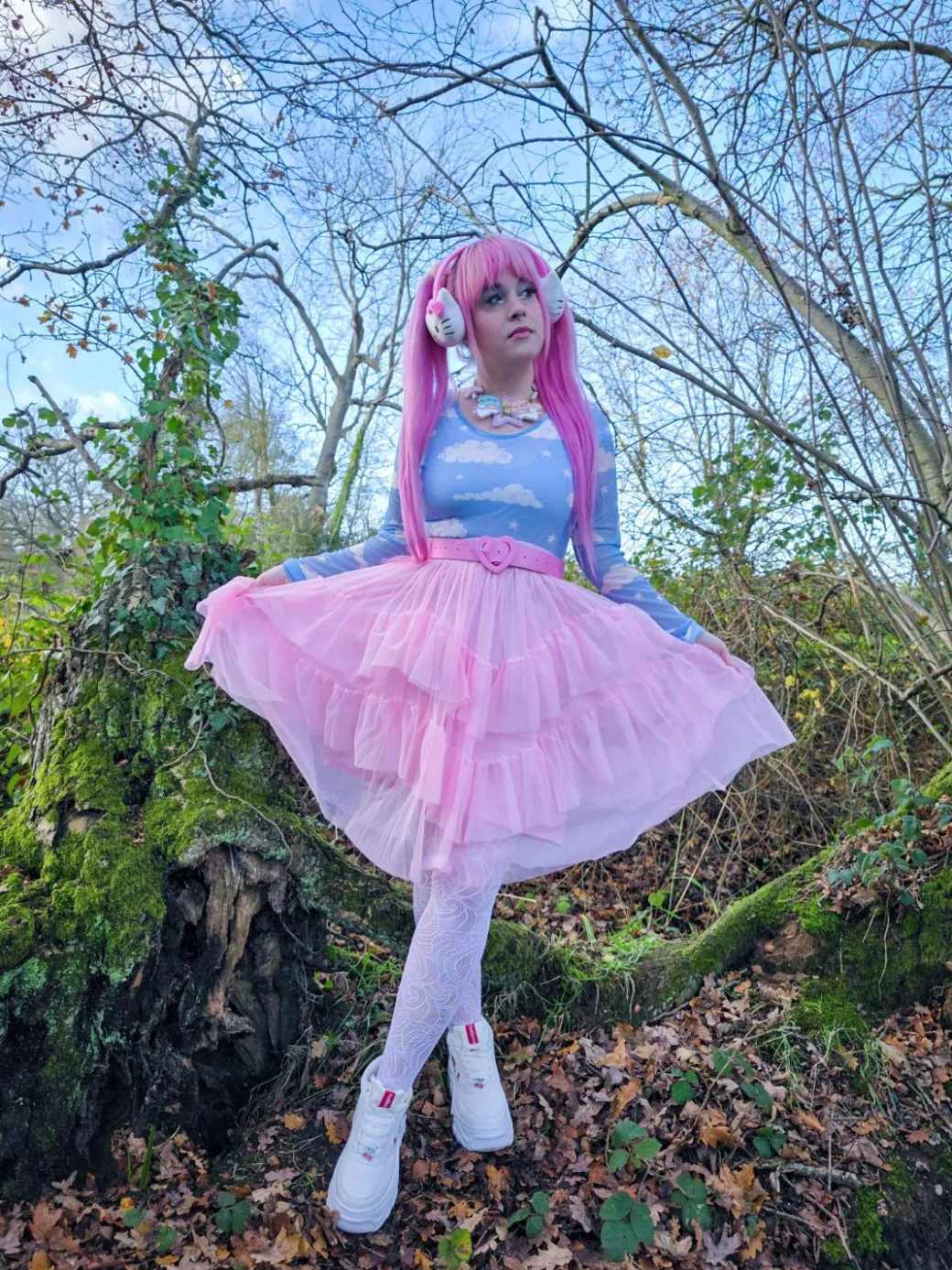 Mesh Skirt - Flushing Pink