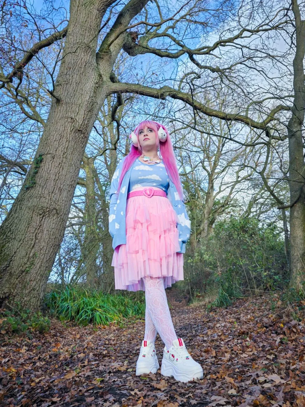 Mesh Skirt - Flushing Pink