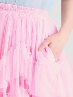 Mesh Skirt - Flushing Pink
