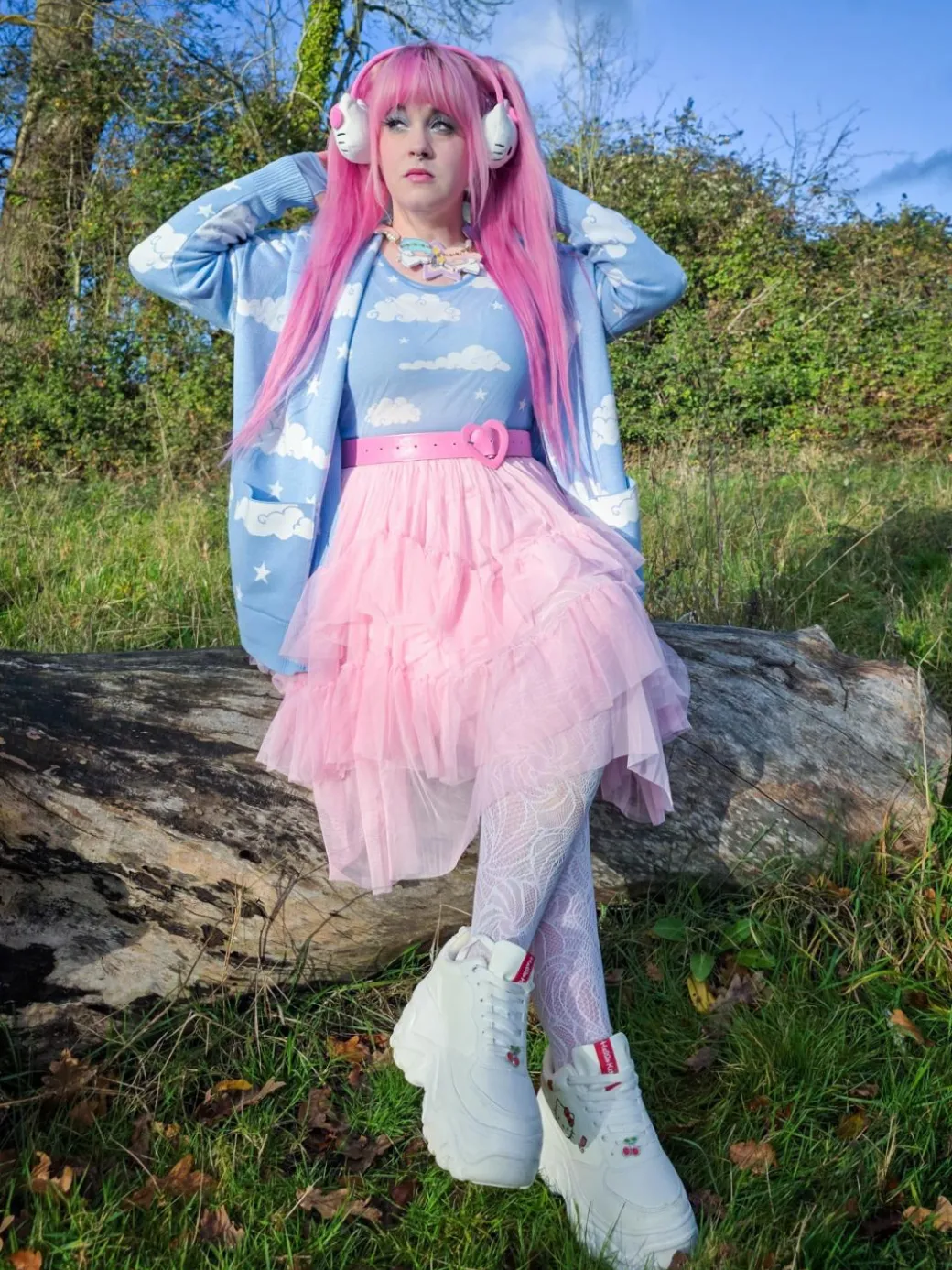 Mesh Skirt - Flushing Pink