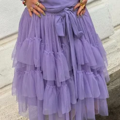 Mesh Skirt - Lavender Fields