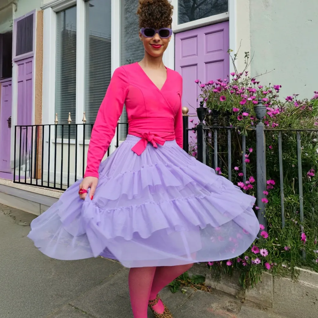 Mesh Skirt - Lavender Fields