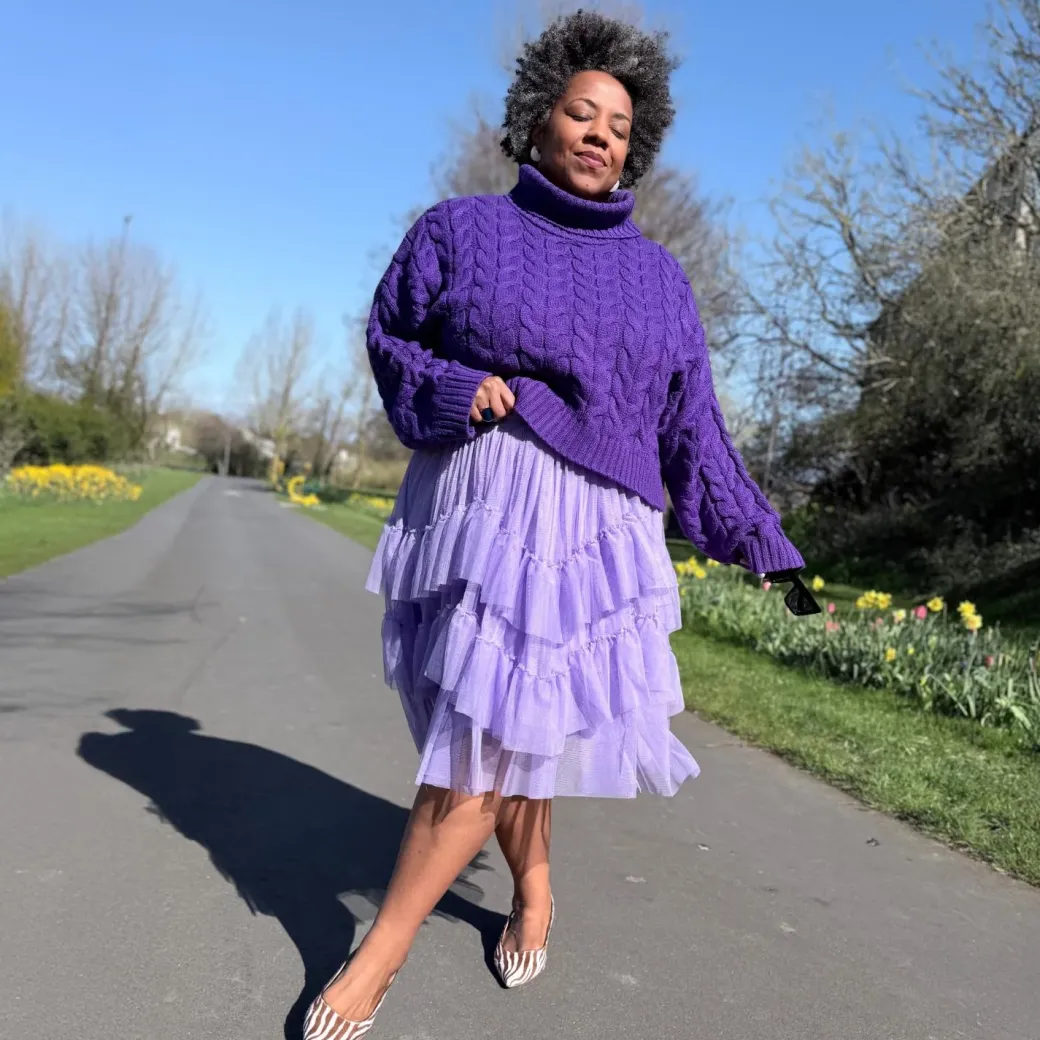 Mesh Skirt - Lavender Fields