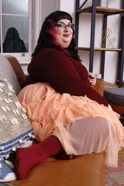 Mesh Skirt - Peach Mousse