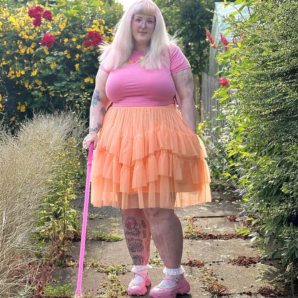 Mesh Skirt - Peach Mousse
