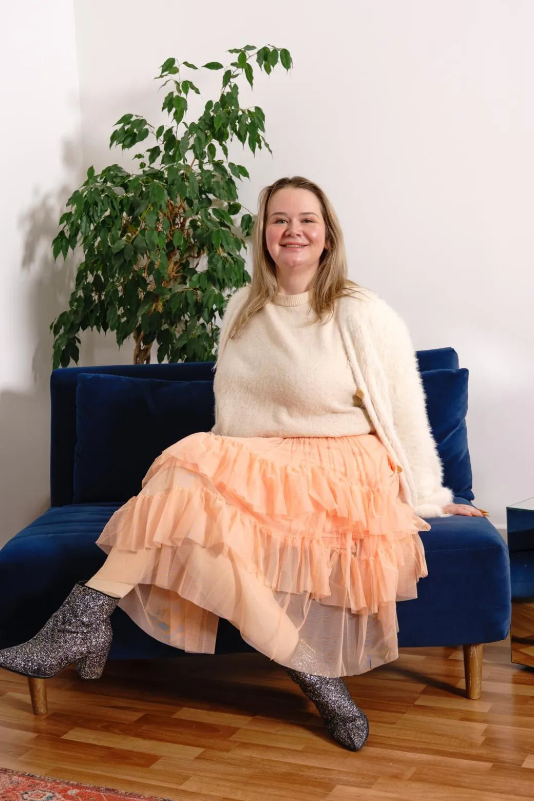Mesh Skirt - Peach Mousse