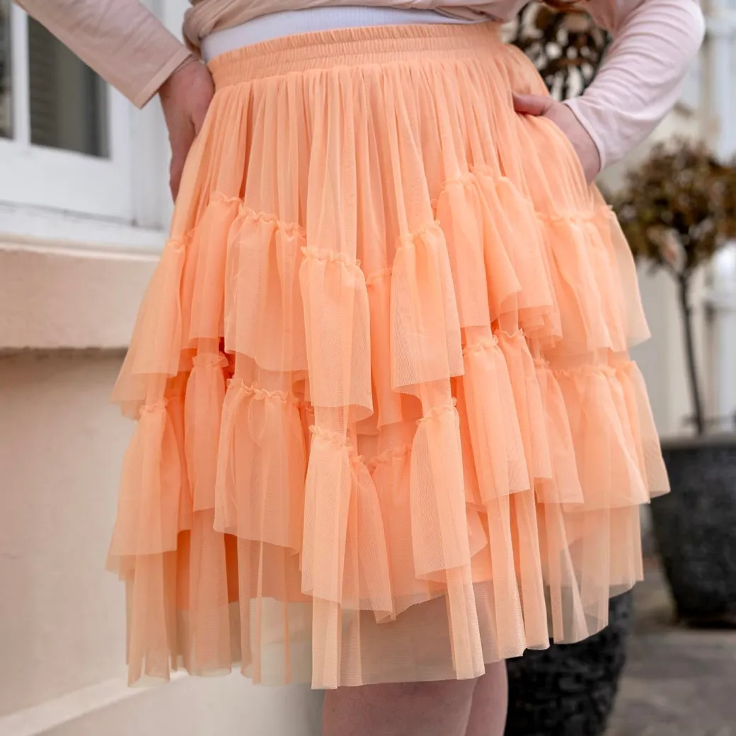 Mesh Skirt - Peach Mousse