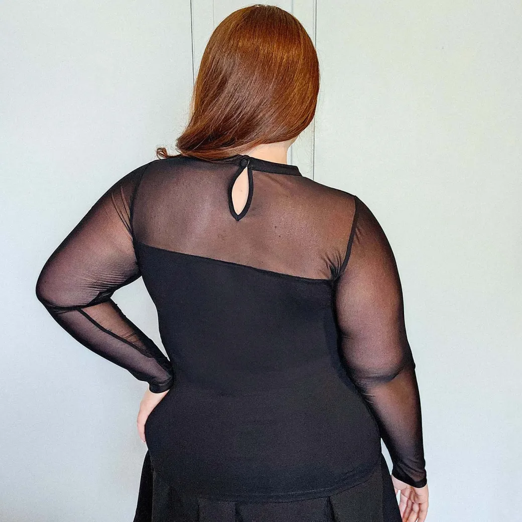 Mesh Sleeve Top - Florence