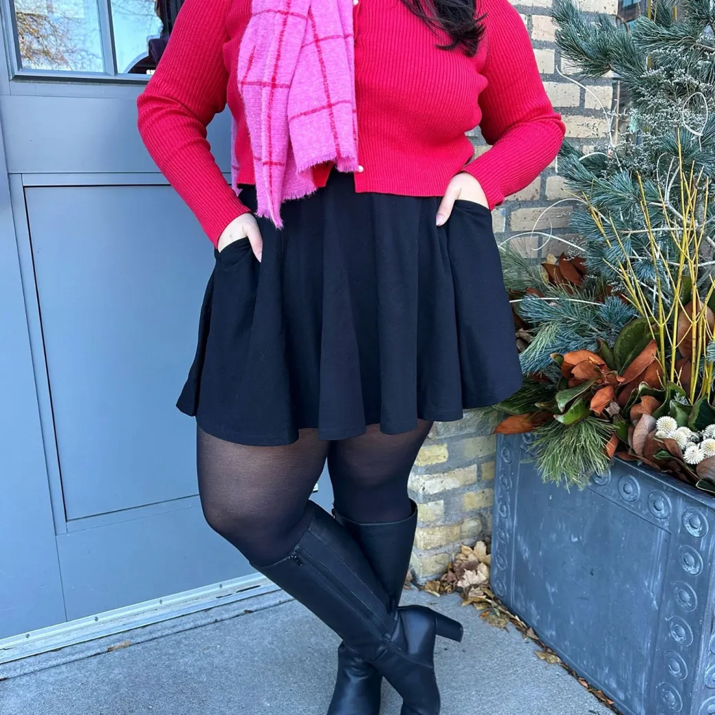 Mini-Flare Skirt - Black