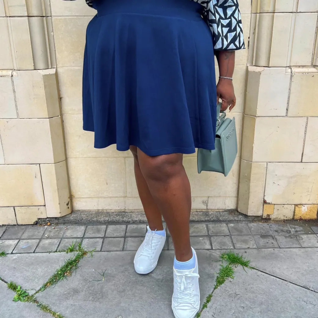 Mini-Flare Skirt - Navy