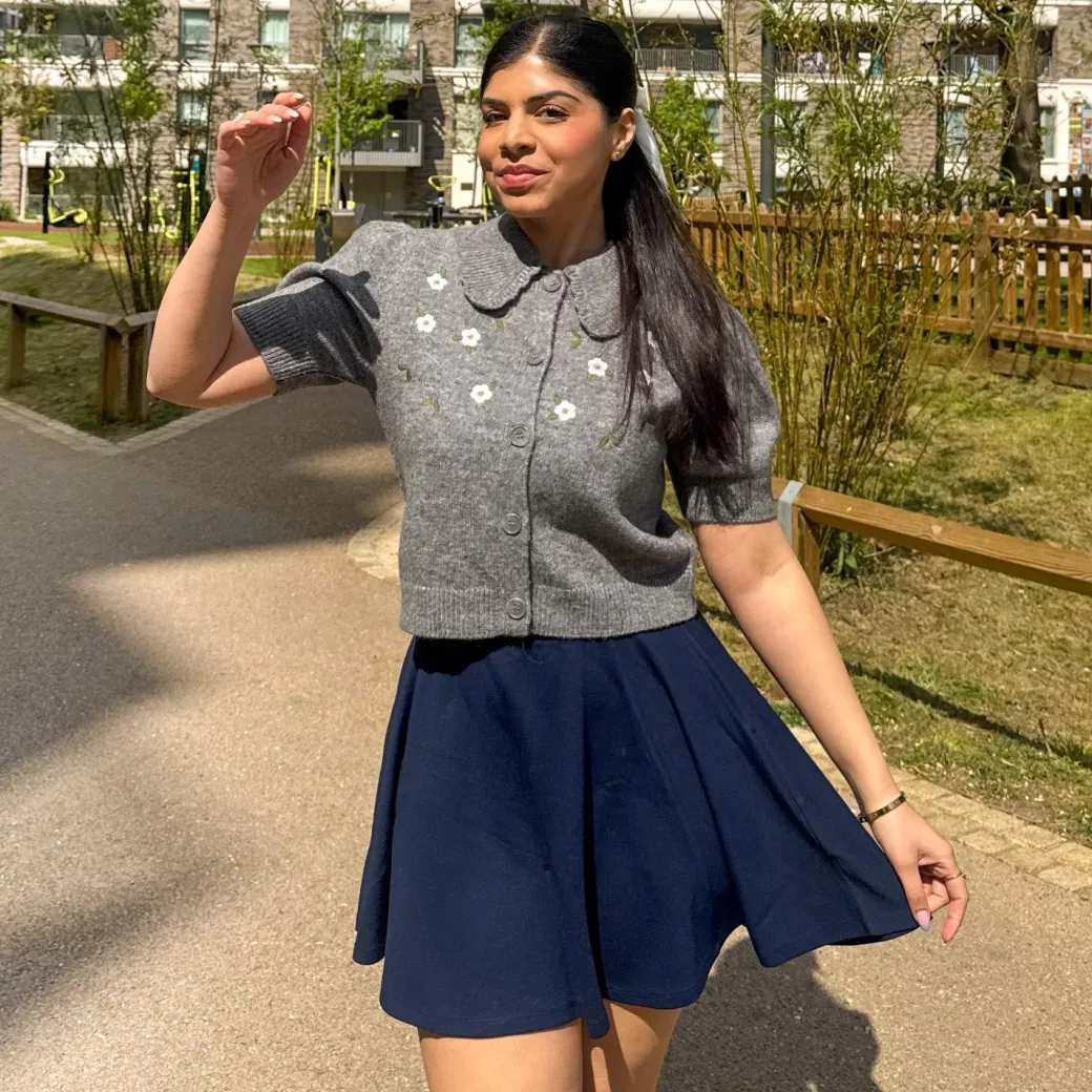 Mini-Flare Skirt - Navy