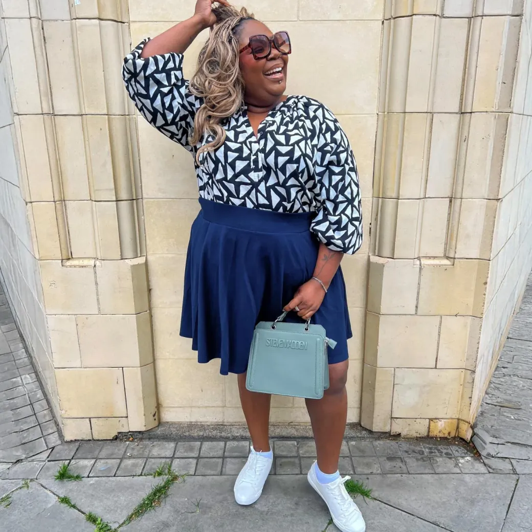 Mini-Flare Skirt - Navy