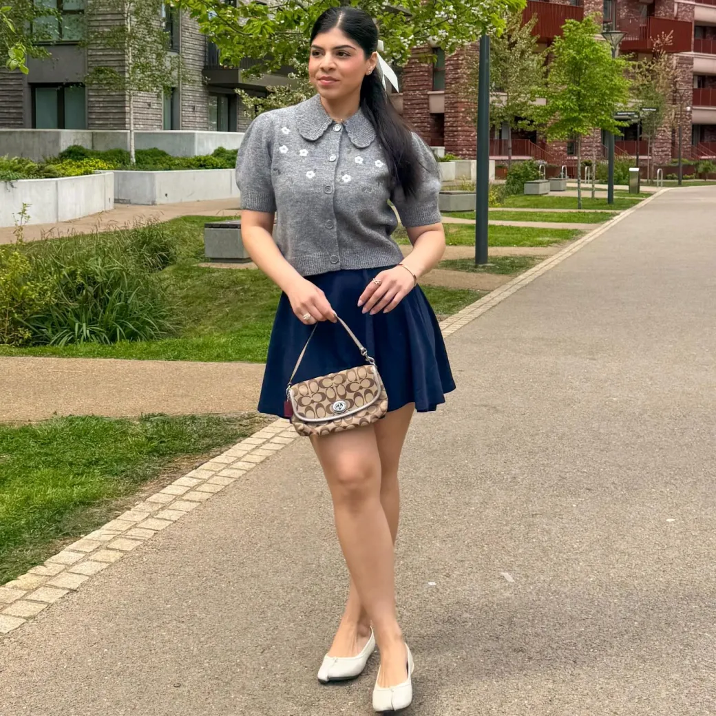 Mini-Flare Skirt - Navy