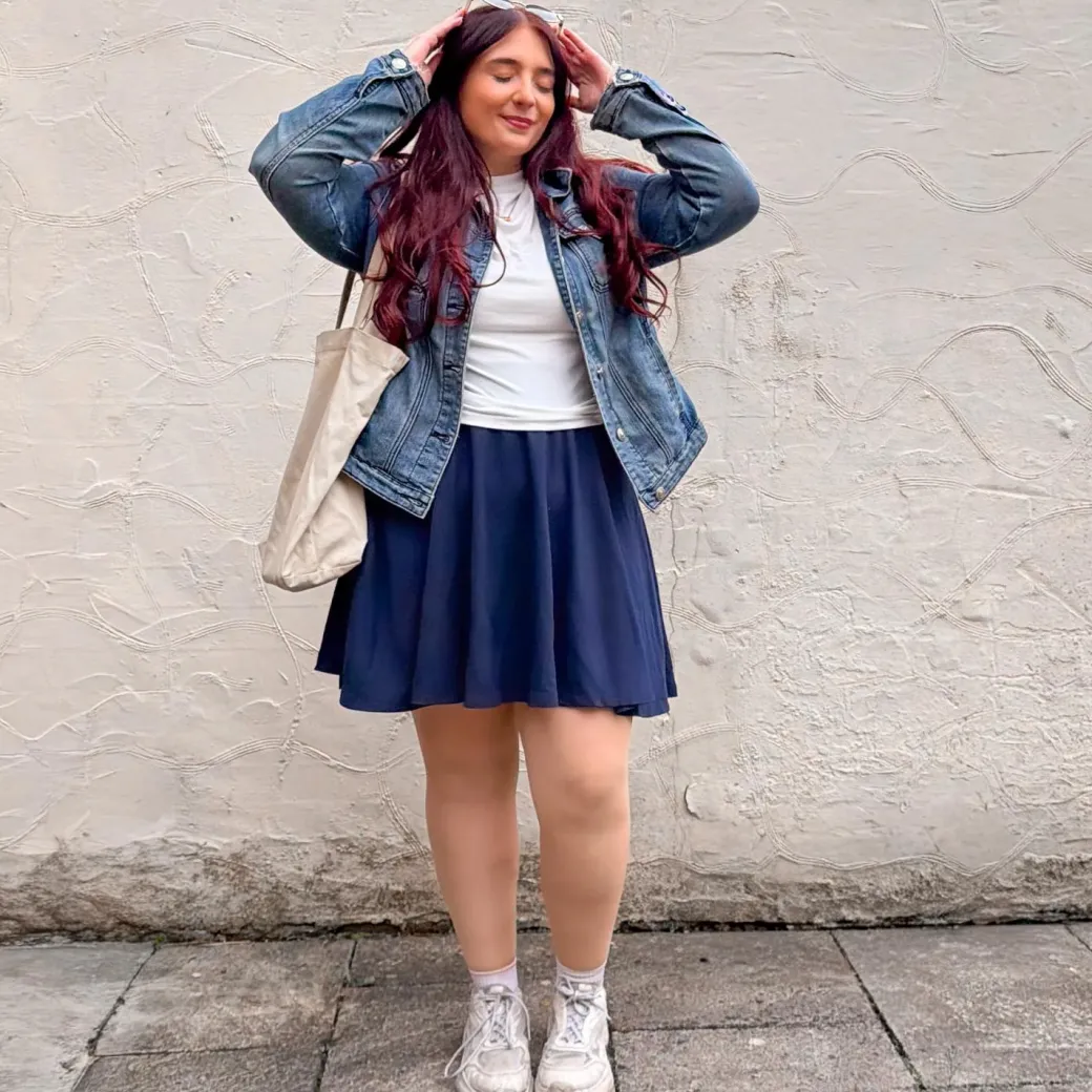 Mini-Flare Skirt - Navy