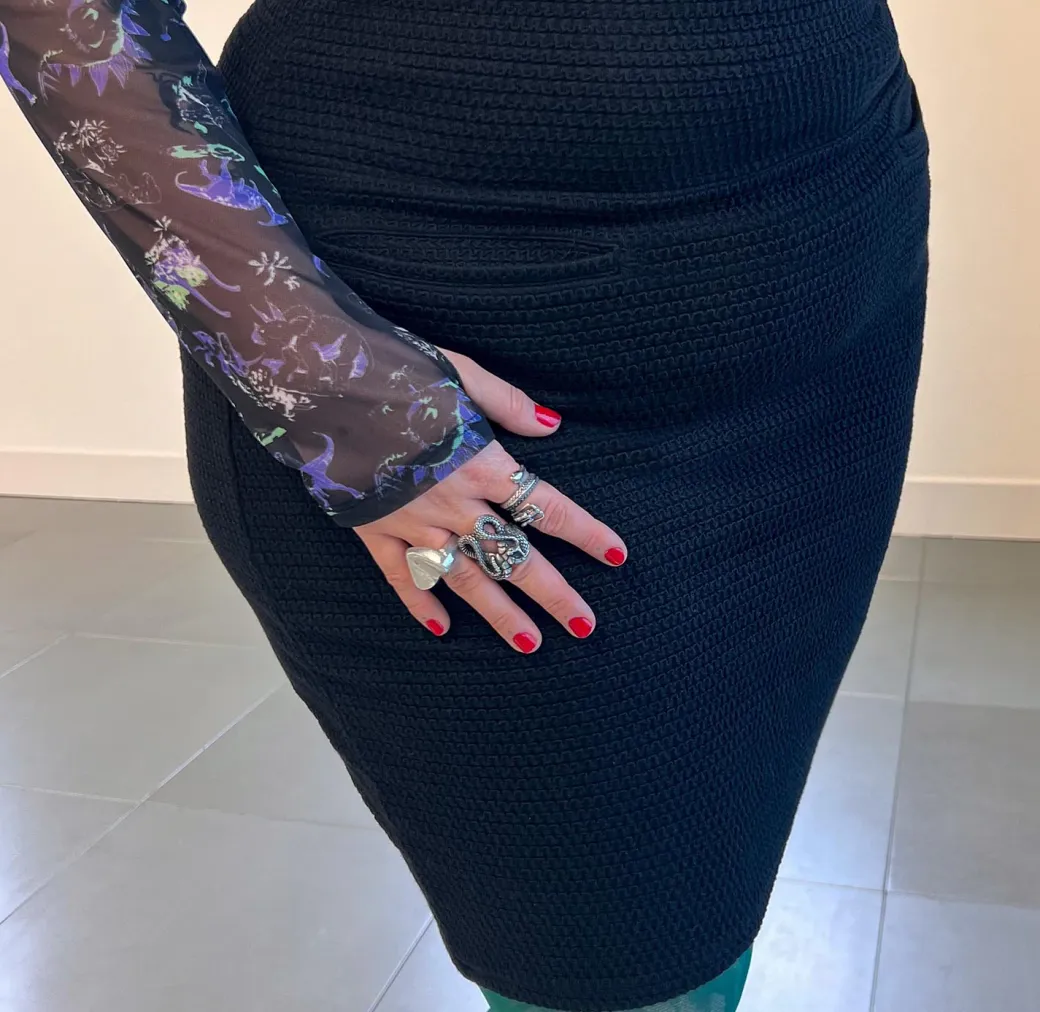 Mini Pencil Skirt - Archean