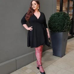 Mini Wrap Dress - Black
