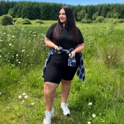 Natural Fibre Chub Rub Shorts - Black