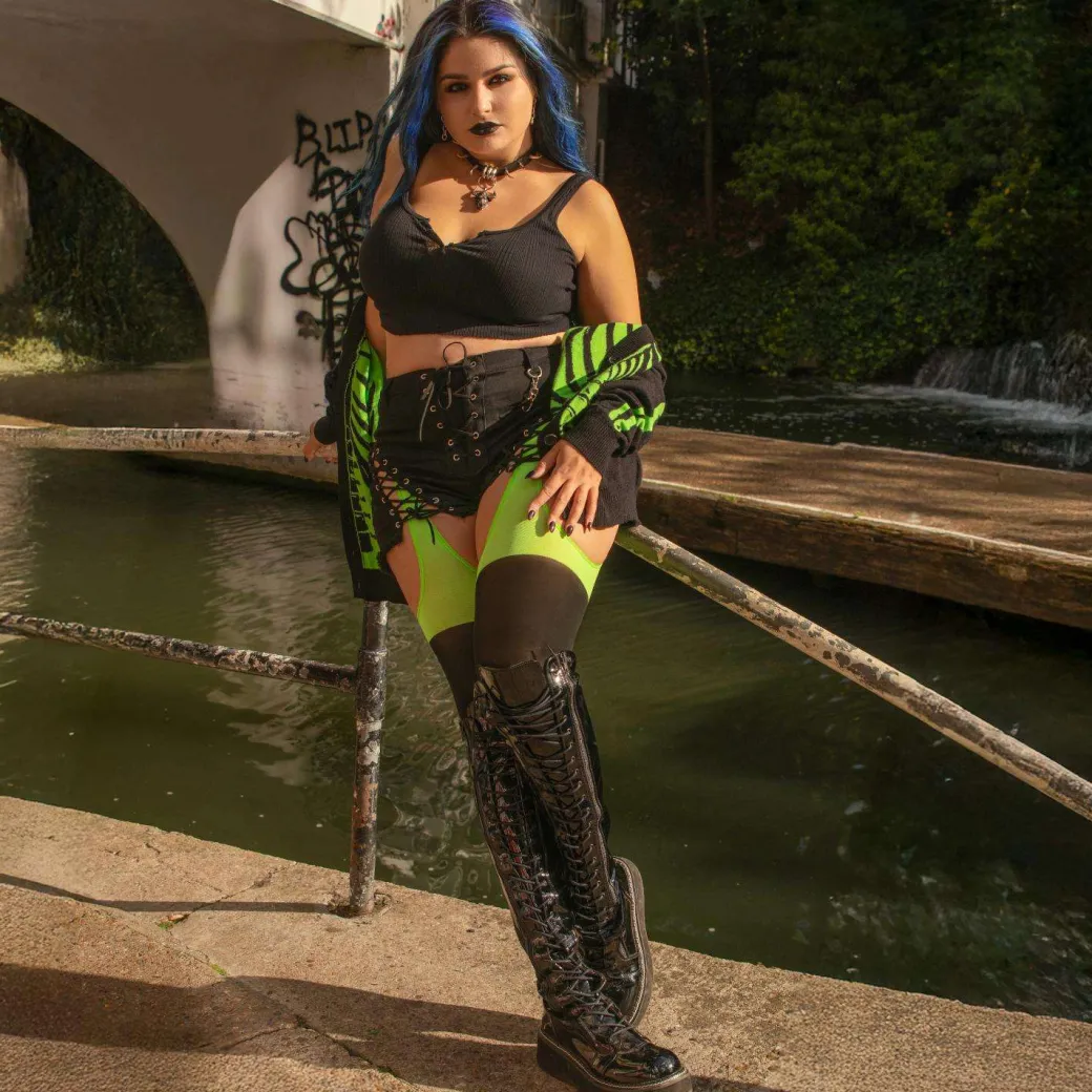 Neon Mock Garters - Wicked