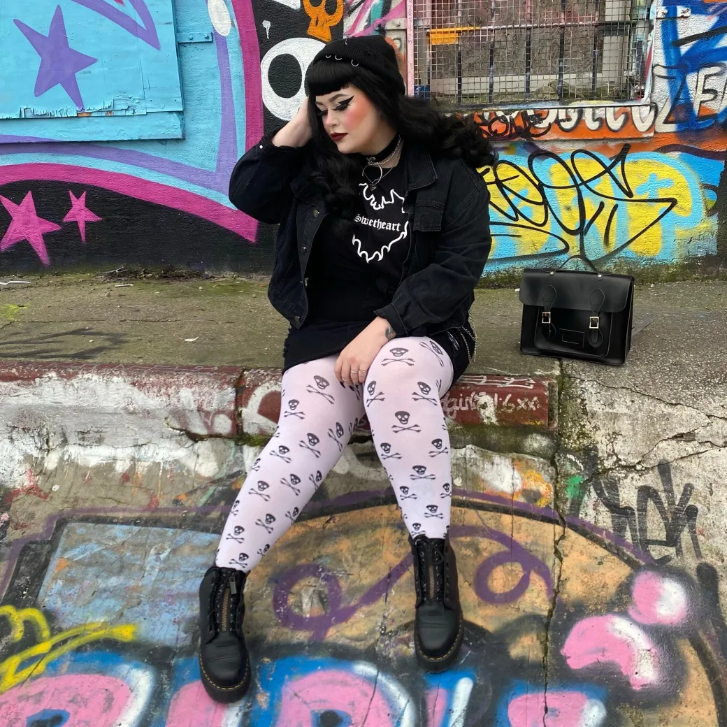 Opaque Tights Skullz - Snow White