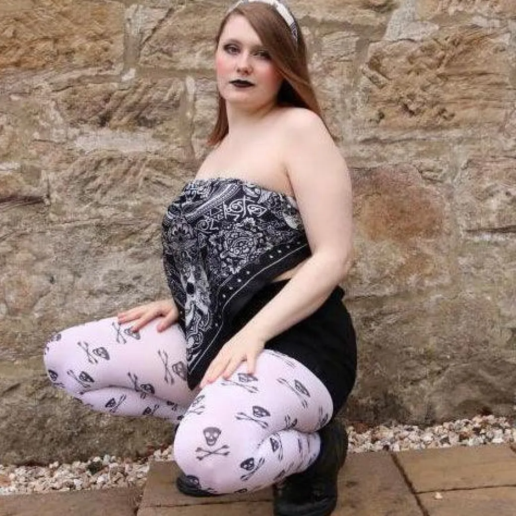 Opaque Tights Skullz - Snow White