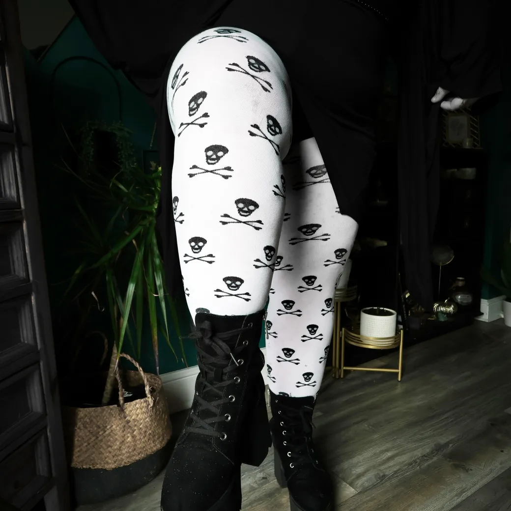 Opaque Tights Skullz - Snow White