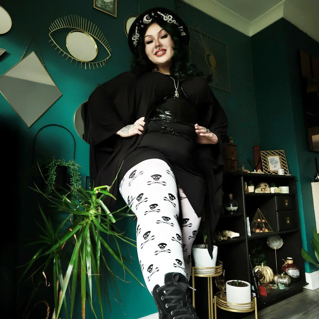 Opaque Tights Skullz - Snow White