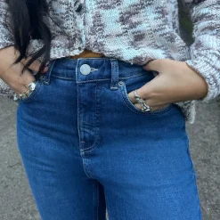 Organic Bootcut Jeans - Atlantic