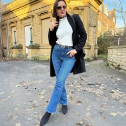 Organic Bootcut Jeans - Atlantic