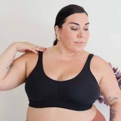 Organic Cotton Bra - Black
