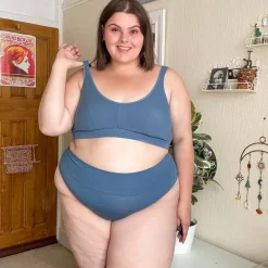 Organic Cotton Bra - Denim