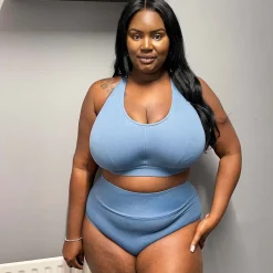 Organic Cotton Bra - Denim