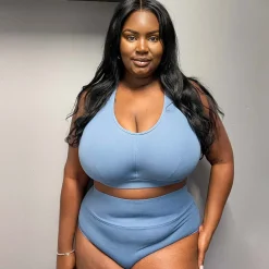 Organic Cotton Bra - Denim