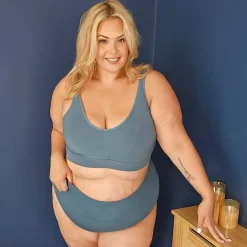 Organic Cotton Bra - Denim