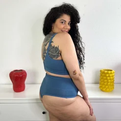 Organic Cotton Bra - Denim