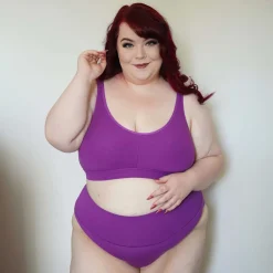 Organic Cotton Bra - Grape Escape