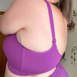 Organic Cotton Bra - Grape Escape