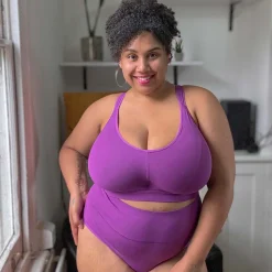 Organic Cotton Bra - Grape Escape