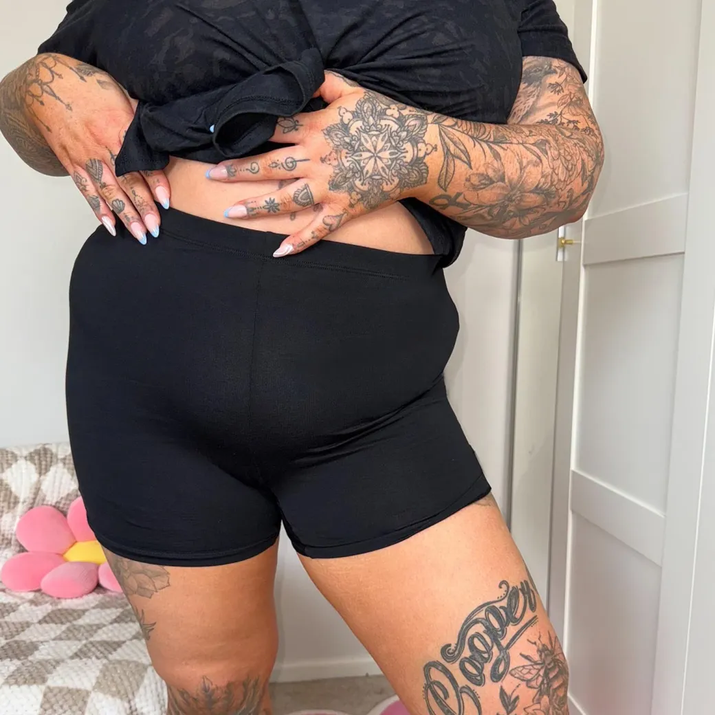 Organic Cotton Femme Boxer Shorts - Black