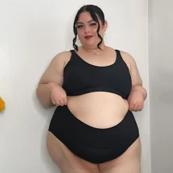 Organic Cotton Full Brief Knickers - Black