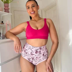 Organic Cotton Full Brief Knickers - Passion au Jardin - L'Amour Rose