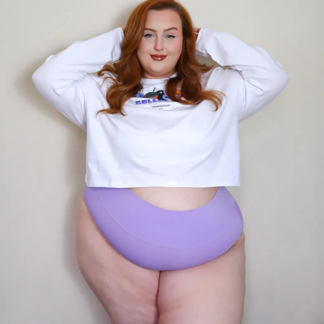 Organic Cotton Full Brief Knickers - Cassis de Violet