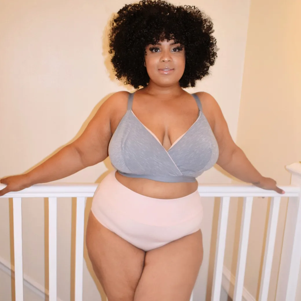 Organic Cotton Full Brief Knickers - Ballet Pink