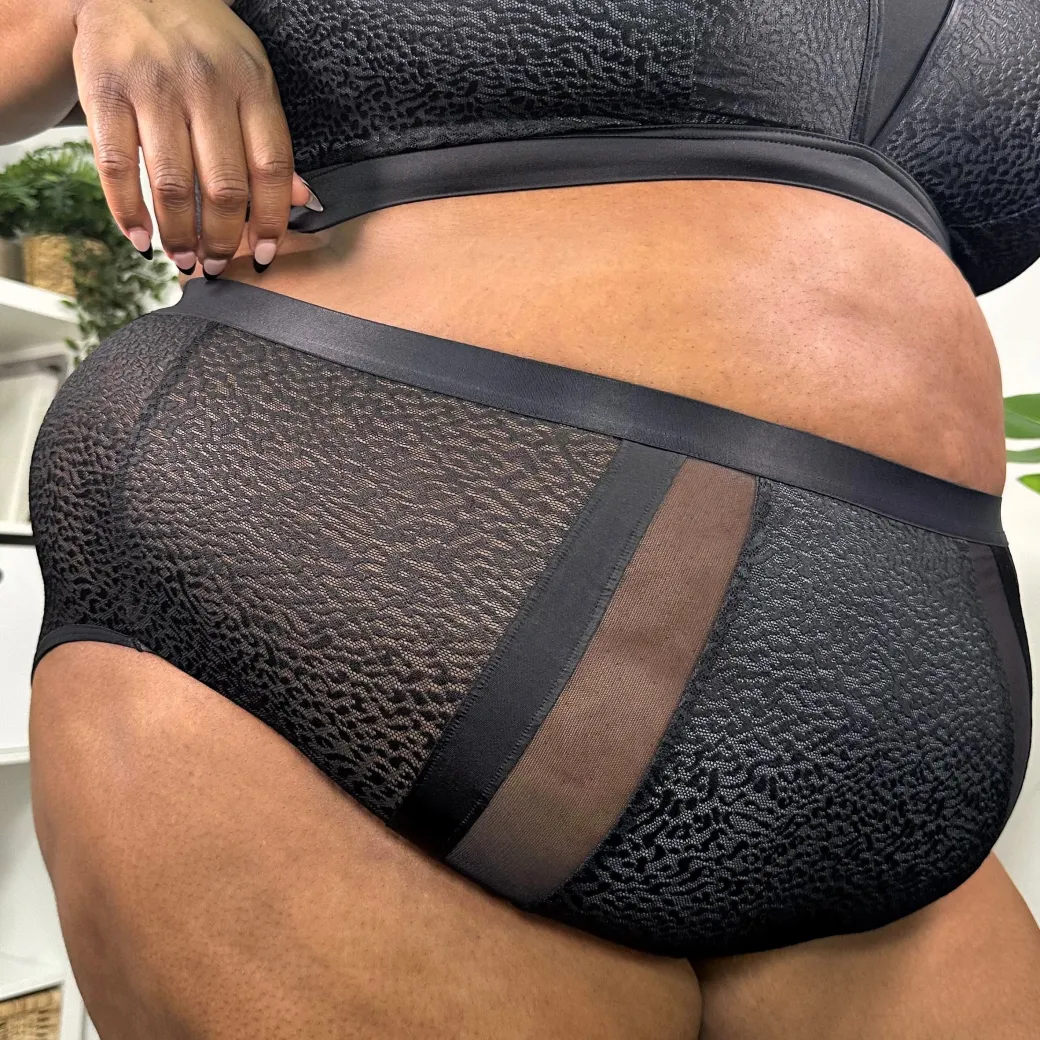 Organic Cotton Full Brief Knickers - Leopard