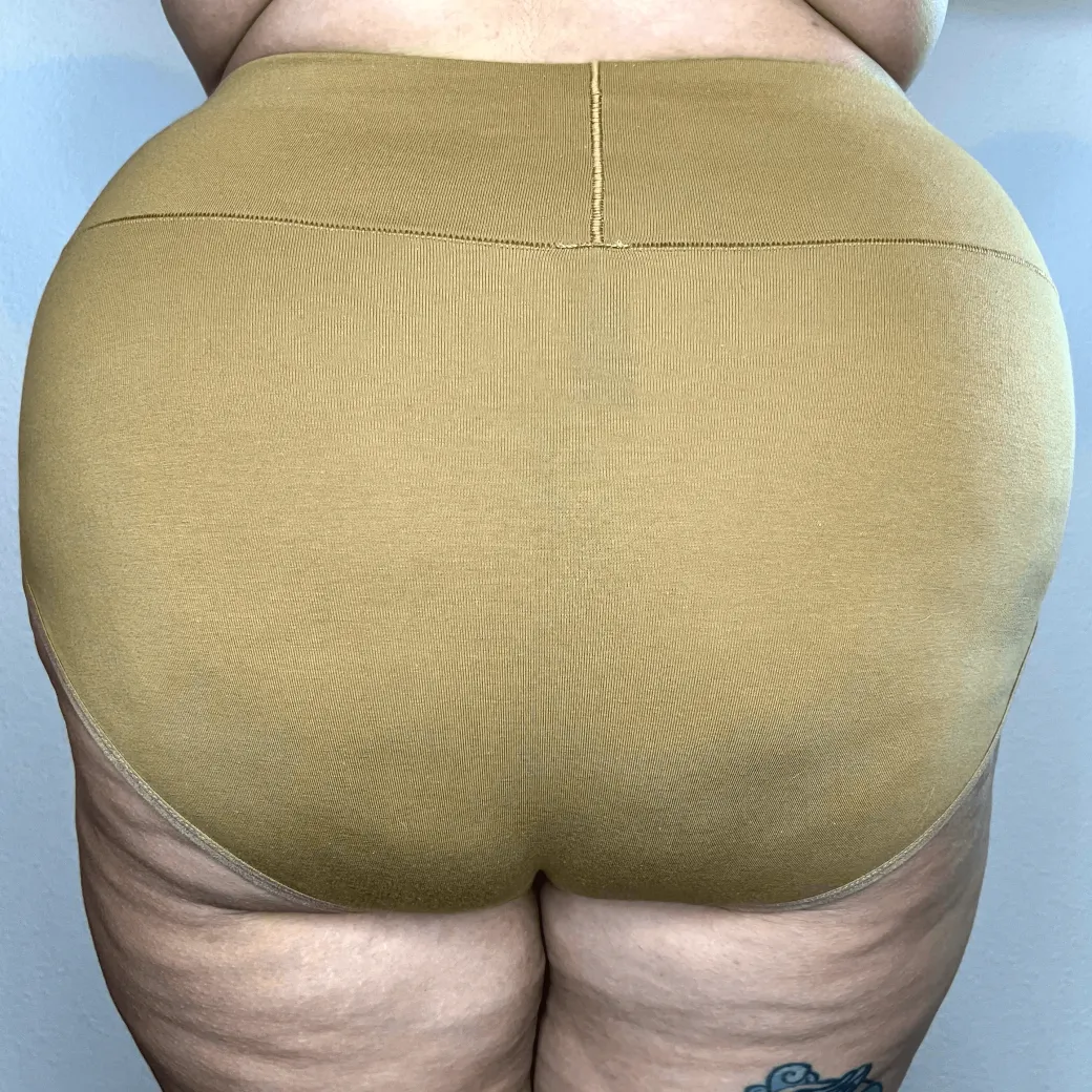 Organic Cotton Full Brief Knickers - Caramel