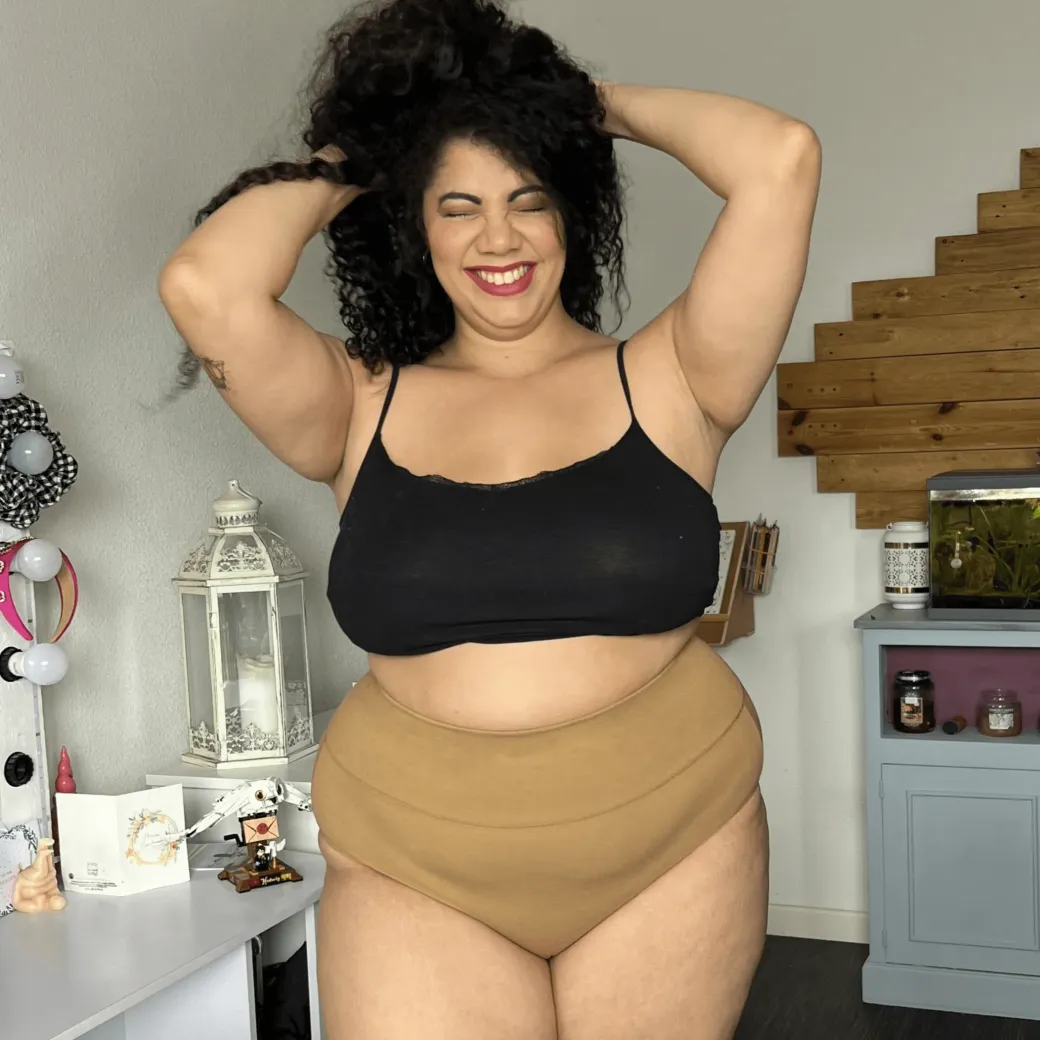 Organic Cotton Full Brief Knickers - Caramel
