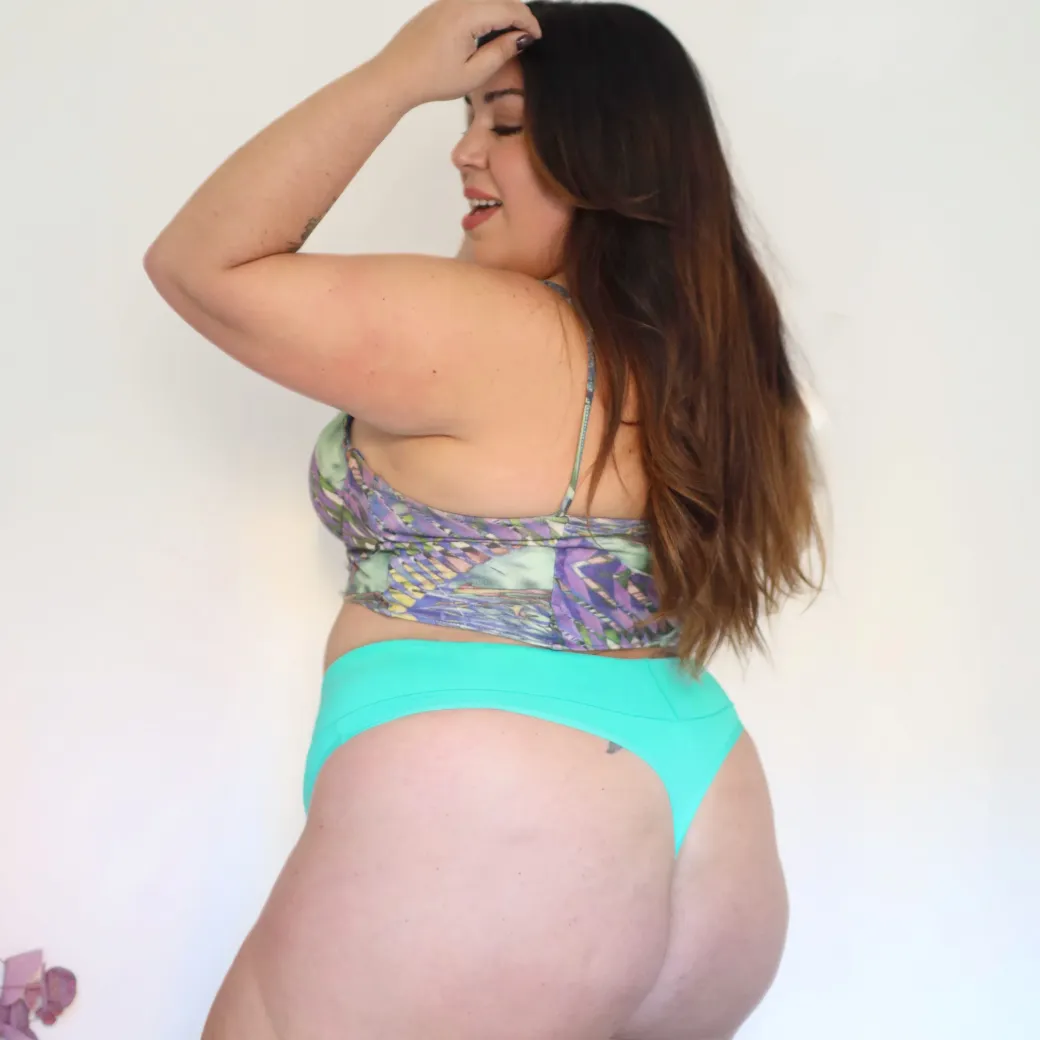 Organic Cotton Thong - Mint