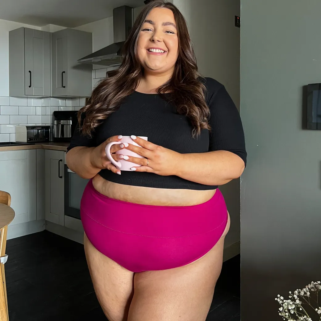 Organic Cotton Thong - Raspberry Pie