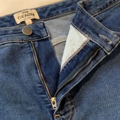 Organic Mom Jeans - Aegean